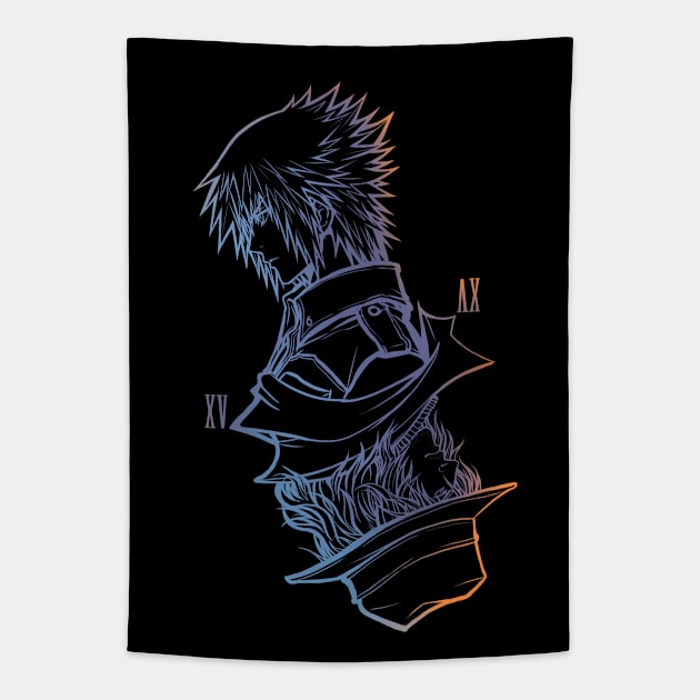 FF15 character art Tapestry by mcashe_art