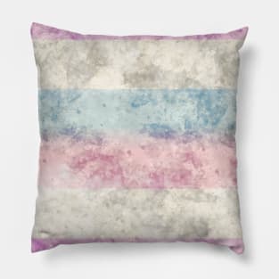 Bigender Pride Flag - Water color Pillow