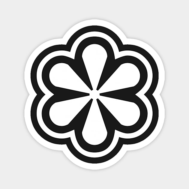 Asterisk flower pattern (request other colours) Magnet by designseventy