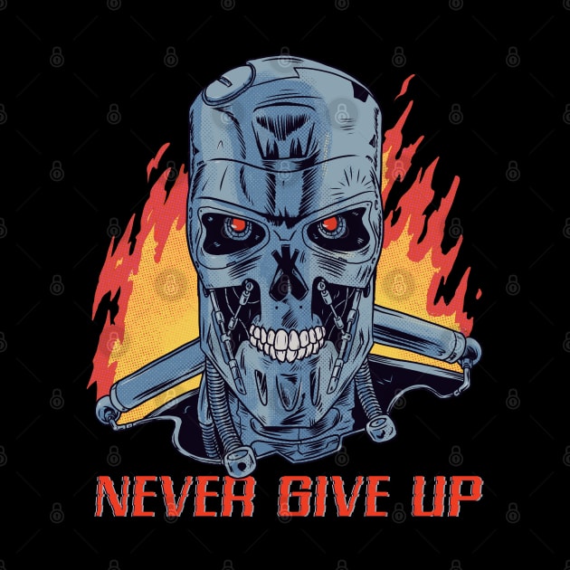 Never Give Up by NeonRobotGraphics