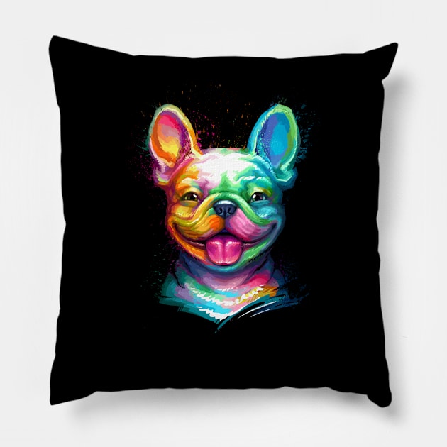 French Bulldog Pillow by stonemask