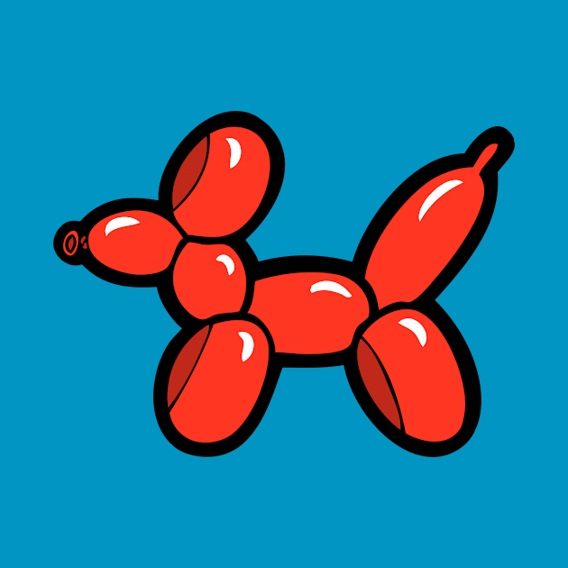 Balloon Animal Red Dog by evannave