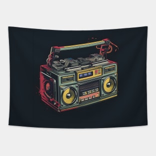 Ghetto Blaster Boom Box 80s Hip-Hop Stereo Tapestry