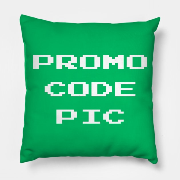 PROMO CODE PIC Pillow by Danny Picard