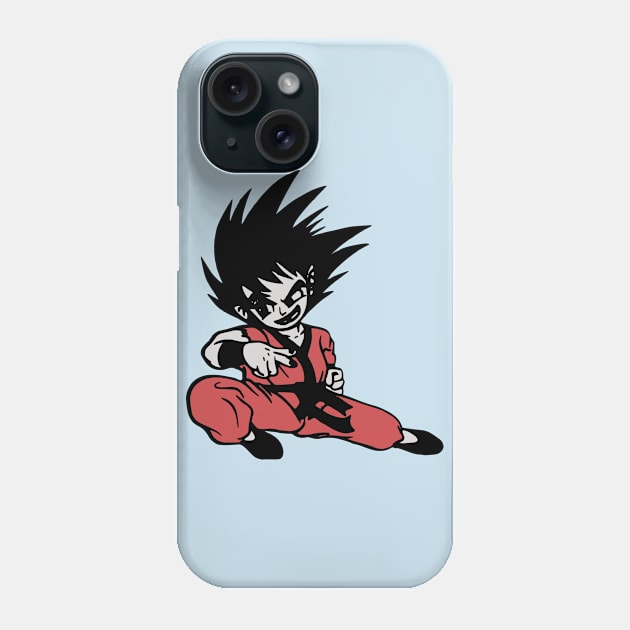 Young Goku (Chinese Bootleg Style) Phone Case by retroworldkorea