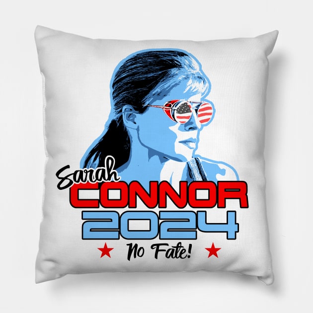 Sarah Connor 2024! Pillow by Tfor2show