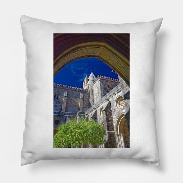 Evora Cathedral Pillow by BrianPShaw