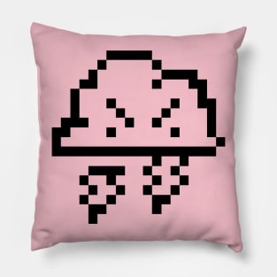 Pixel Storm Cloud Pillow
