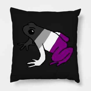 Pixel Asexual Frog Pillow
