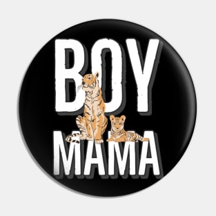 Boy mamma tiger print Pin