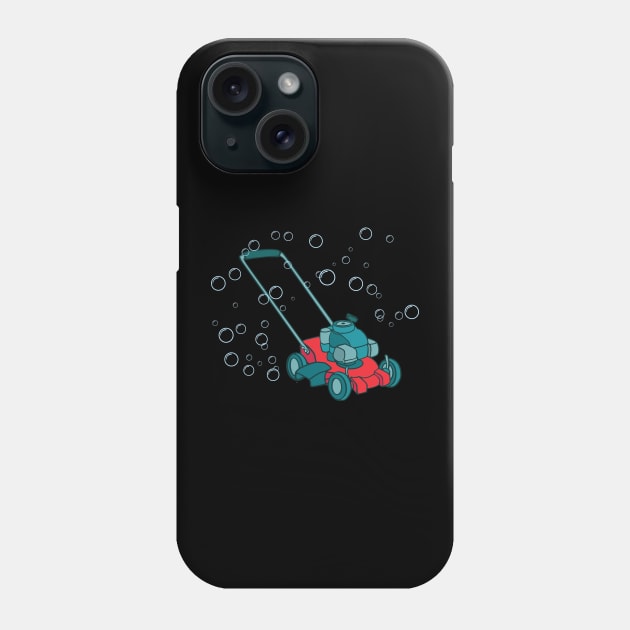 Lawn Mower Bubble Mower Phone Case by Huhnerdieb Apparel