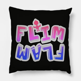 flim flam cute colors Pillow