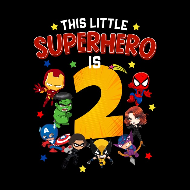 This Little Superhero Is 2 Birthday Superhero 2 Year Old Boy by webster