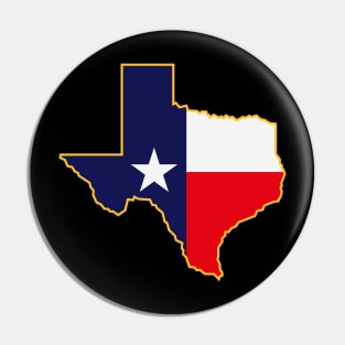 Texas With Flag (Lone Star State) Pin