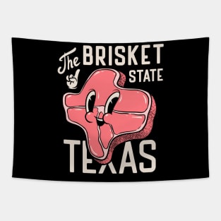 Texas the Brisket State (Black) | Texas Pitmaster BBQ Beef Barbecue Dads Backyard Premium Quality BBQ | Backyard Pool Party BBQ | Summer Tapestry