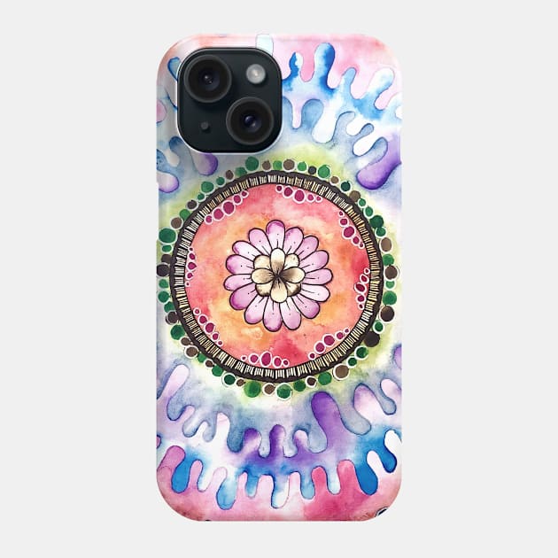 Flower Mandala Phone Case by amyliafaizalart