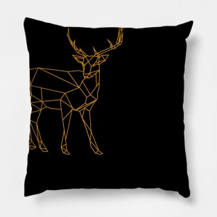 Deer Hunter Vector Artwork Pillow