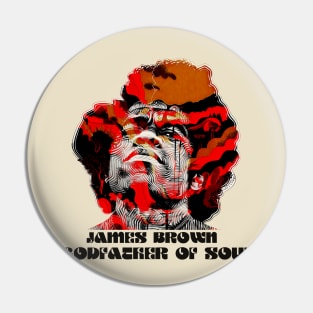 James brown godfather of soul graphic Pin