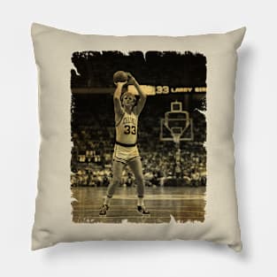 Larry Bird - Vintage Design Of Basketball Pillow