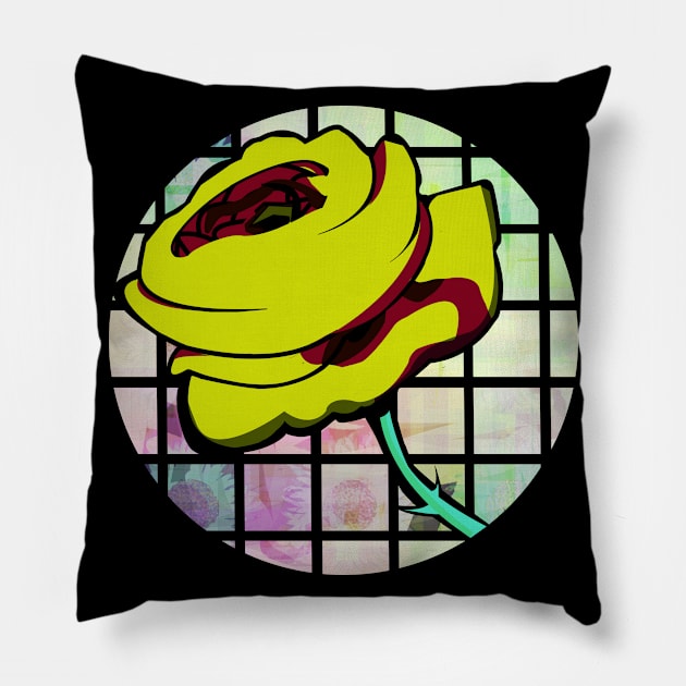 Yellow Rose Pillow by momomoma