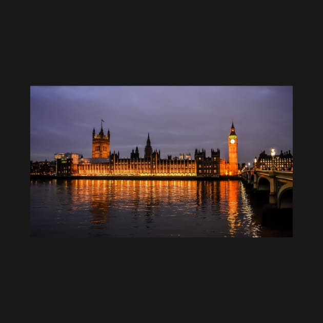 Palace of Westminster at night by lena-maximova