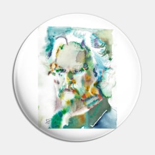 MARK TWAIN watercolor portrait .3 Pin