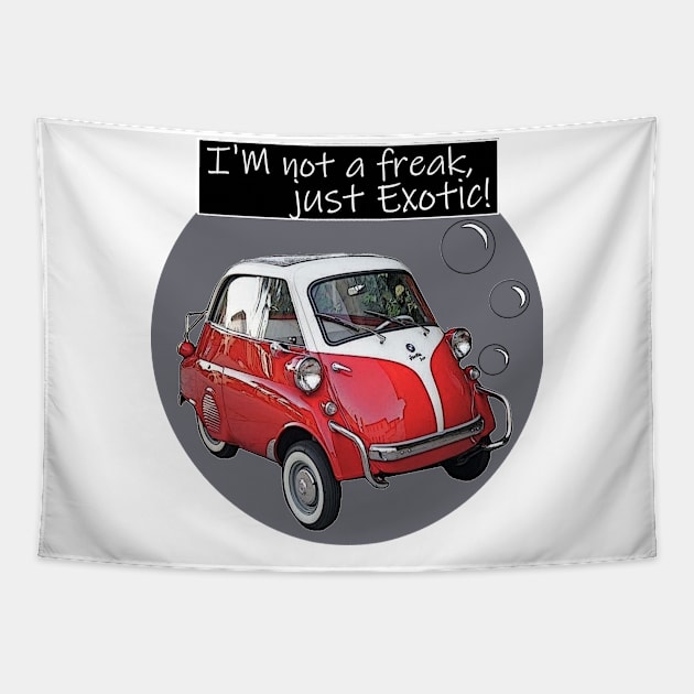 BUBBLE CAR EXOTIC VINTAGE Tapestry by VICDR