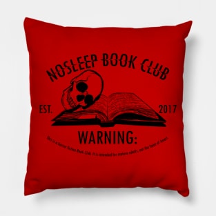 No Sleep Podcast Bookclub Pillow