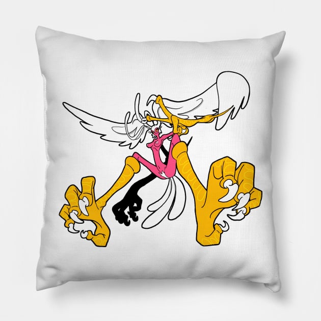 Sirene the Bird Demon Pillow by pnaut