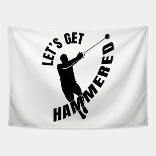 Hammer Throw Get Hammered Athlete Gift Tapestry