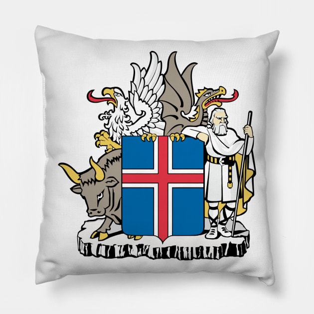 Iceland Pillow by Wickedcartoons