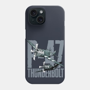 P-47 Thunderbolt "The Jug" WWII History Aircraft Air Force Phone Case