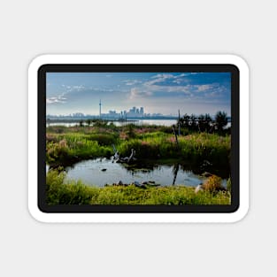 Toronto Skyline From Tommy Thompson Park Magnet