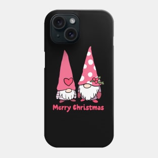 Merry Christmas a cute son and father gnomes Phone Case