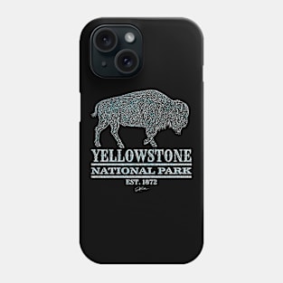 Yellowstone National Park Walking Bison Phone Case