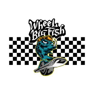 Wheel Big Fish with Checkerboard T-Shirt