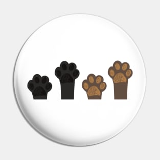 Cute dog&cat paw prints Pin