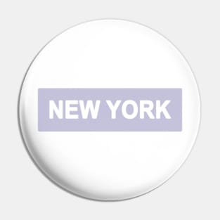 Purple New York Pin