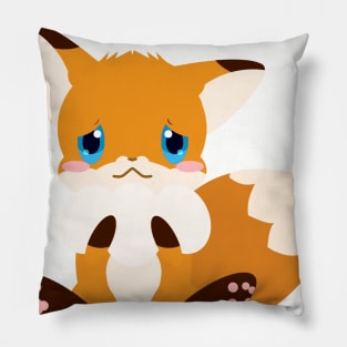 Shy Little Red Fox Pillow