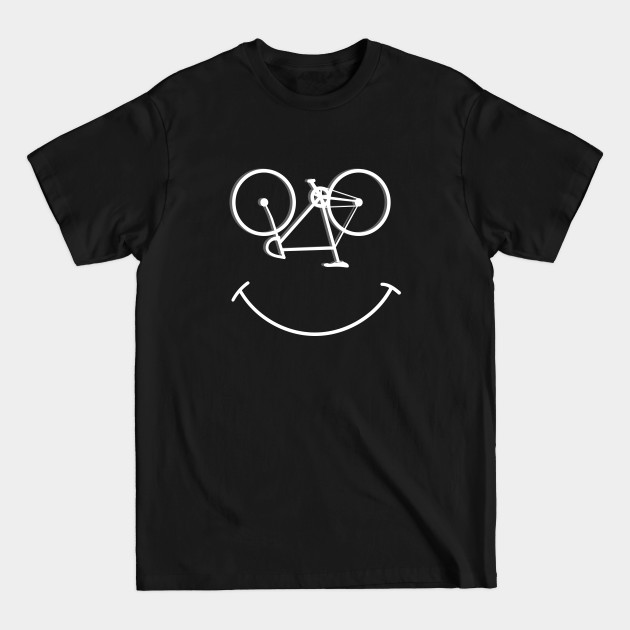 Discover Cycling - Smiley Bike Face - Cycling - T-Shirt