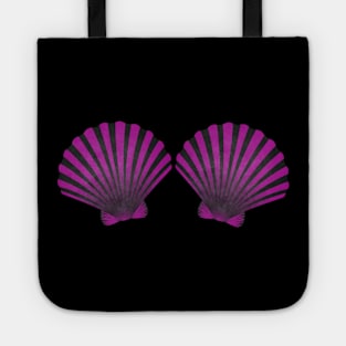 Purple Violet Mermaid Shell Bra - Mermaid Sea Shell Bra Costume Tops Tote