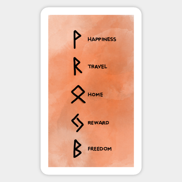 Bind Runes Happiness Travel Home Reward Freedom  Bind Runes  Sticker   TeePublic