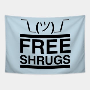 Free Shrugs (light blue) Tapestry