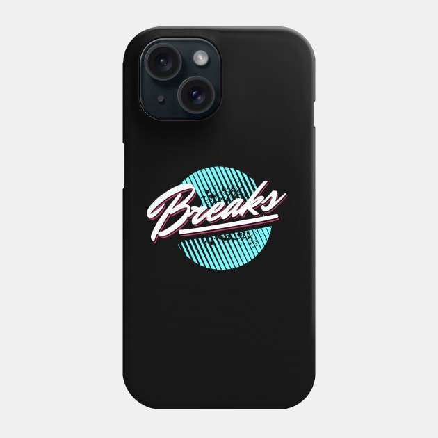BREAKS - Breakbeat Modern Phone Case by DISCOTHREADZ 