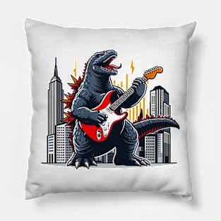 Godzilla Rock and Roll the City Pillow