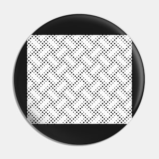 Decorative Black and White Pattern Pin