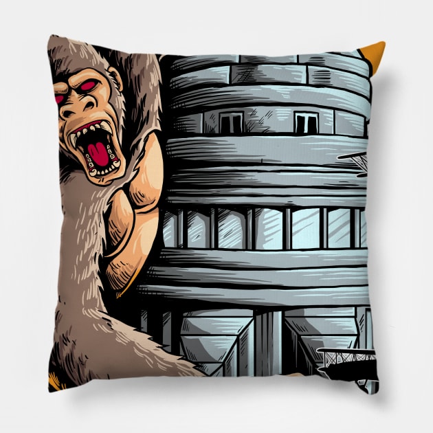 King Kong Pillow by mrgeek