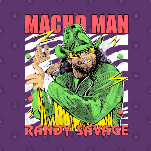 Macho Man Randy Savage Neon by Holman