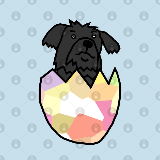 Puppy Dog Hatching from Easter Egg by ellenhenryart