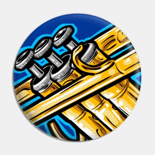 Pop Art Trumpet Pin